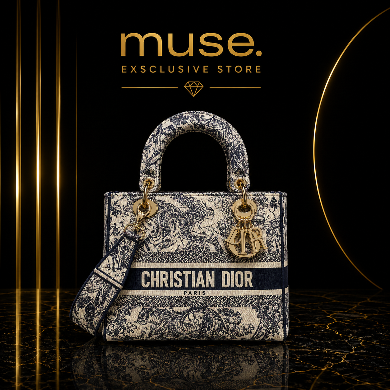 BORSA LADY BLU