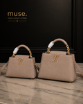 BORSA CAPUCINES GRIGIA