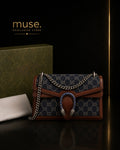 BORSA A TRACOLLA GG BLU