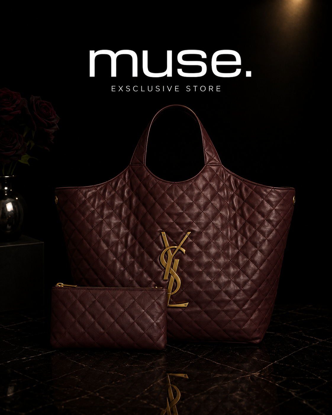 BORSA YSL MAXI SHOPPING BORDEAUX