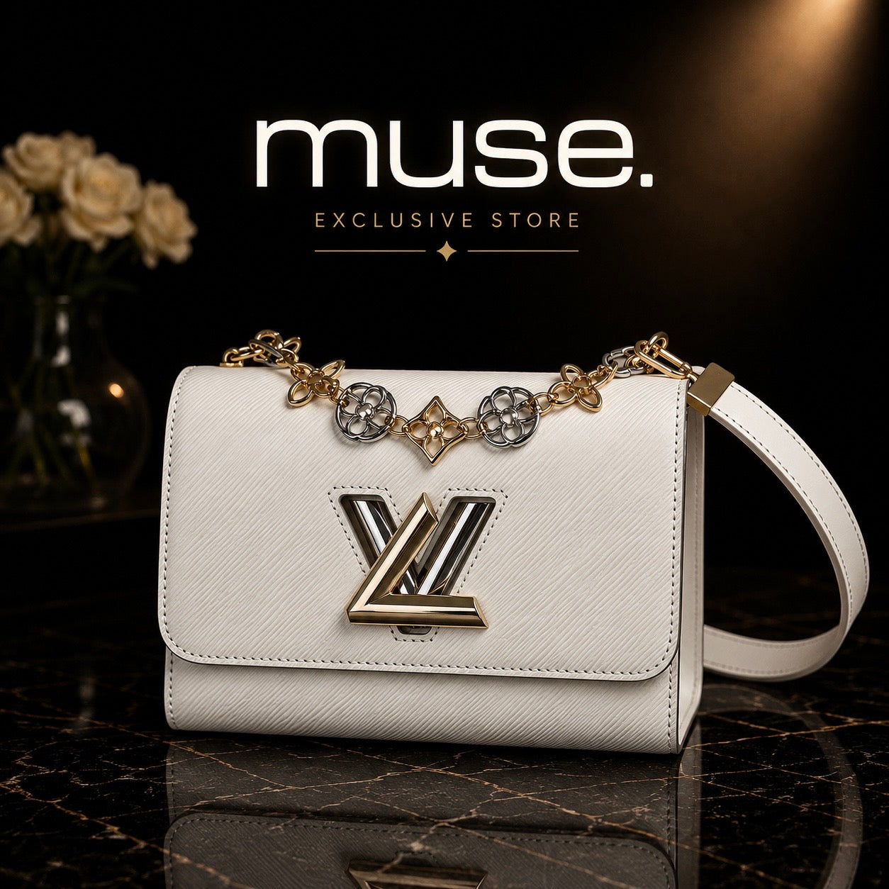 BORSA TWIST LV CREMA