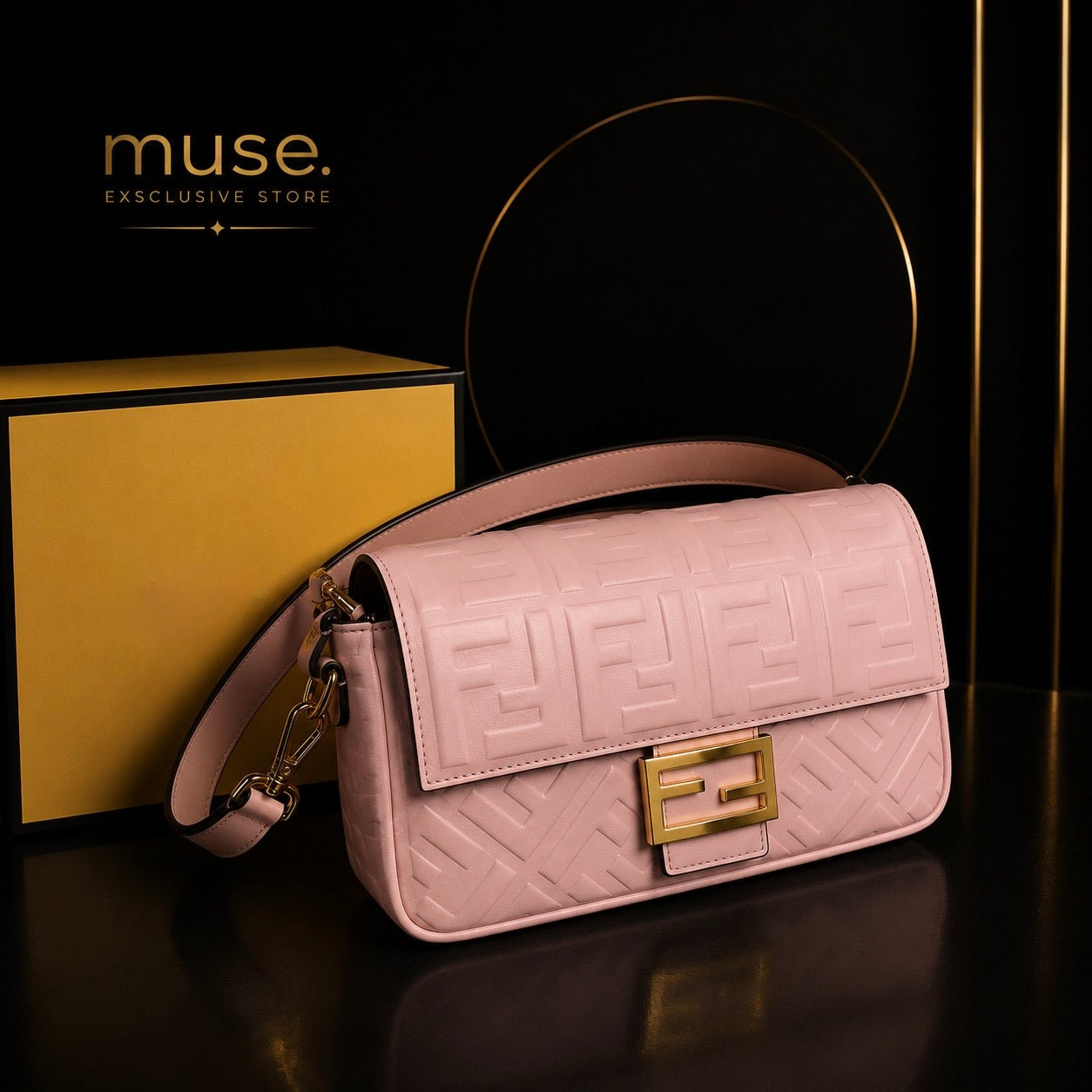 BORSA BAGUETTE FF ROSA