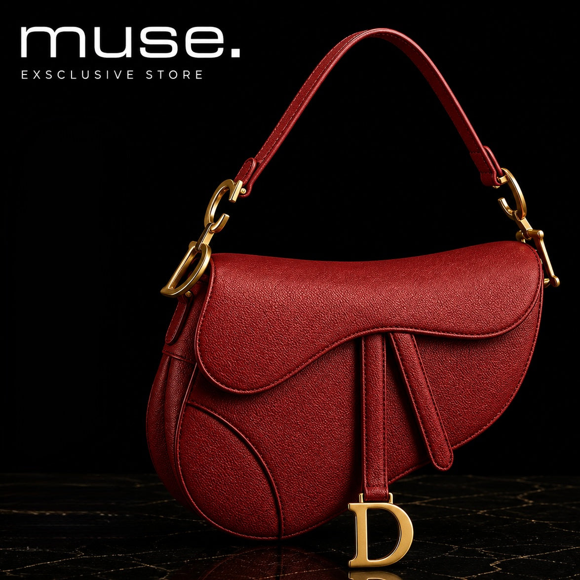 BORSA SADDLE ROSSA
