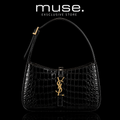 BORSA YSL CROC NERA