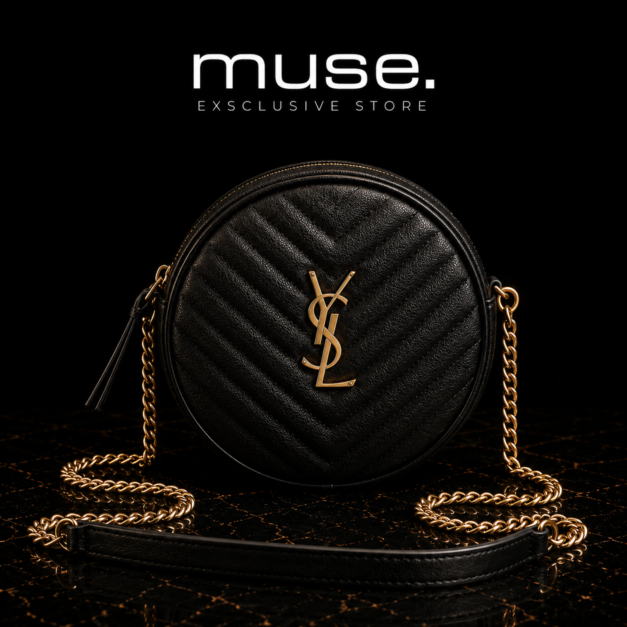 BORSA YSL VINY NERA DETTAGLI IN ORO
