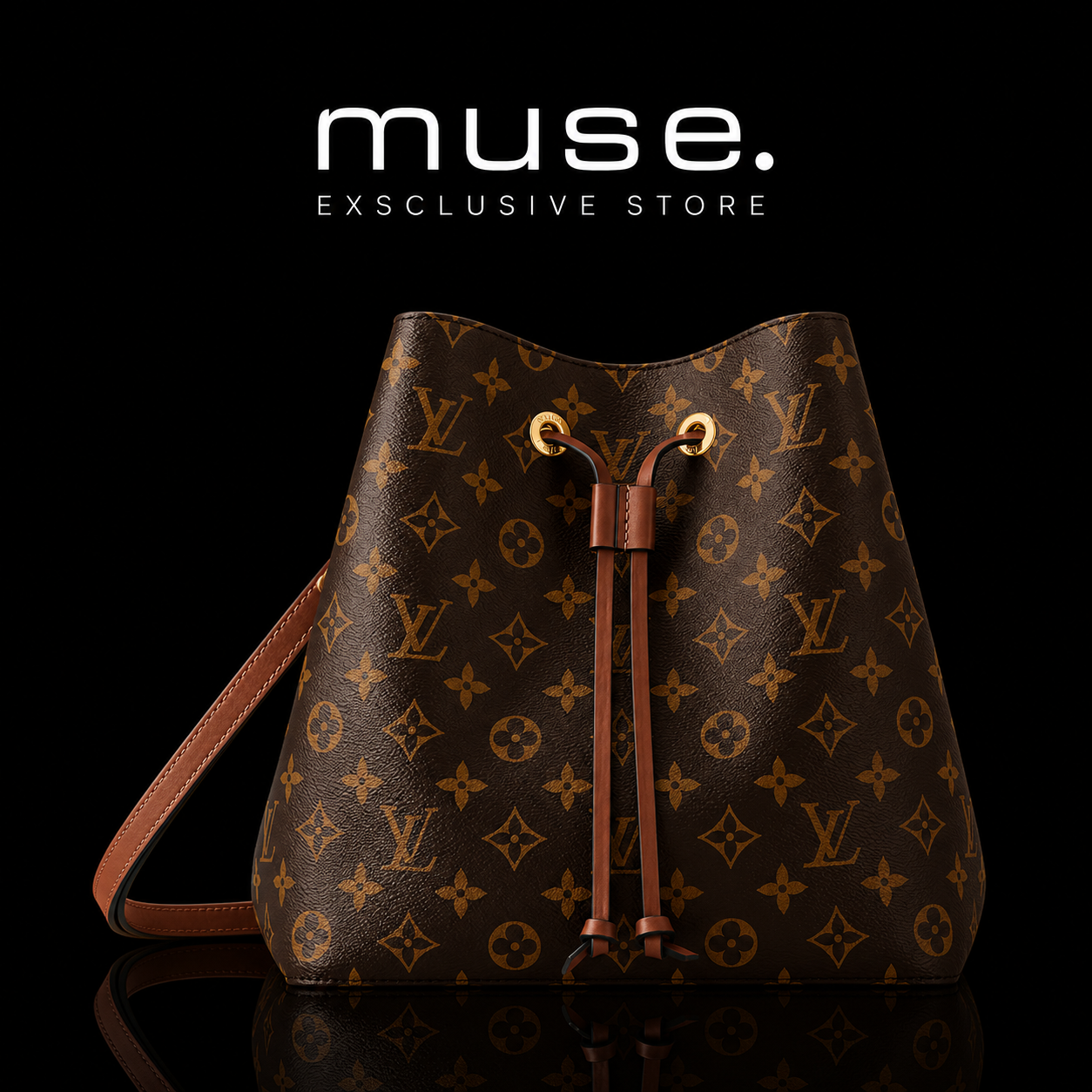 BORSA A SECCHIELLO LV MARRONE