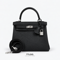 Borsa kelly argento 20/25/28cm