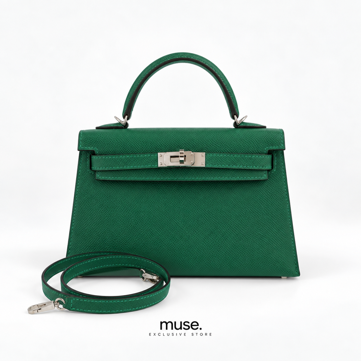 Borsa kelly verde 20/25/28cm