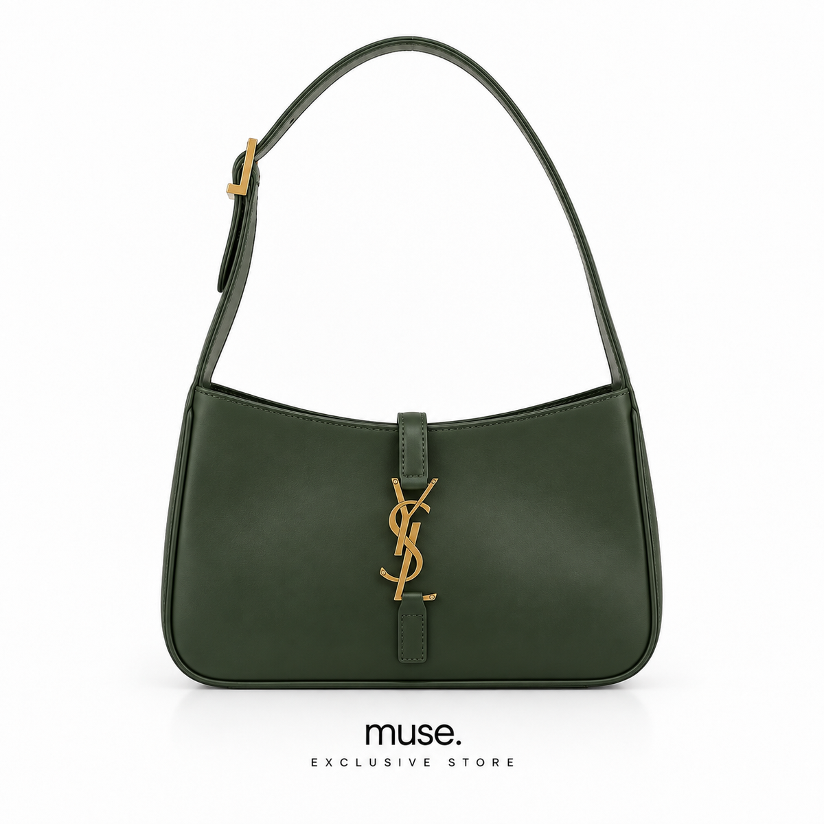 Borsa hobo verde 23cm