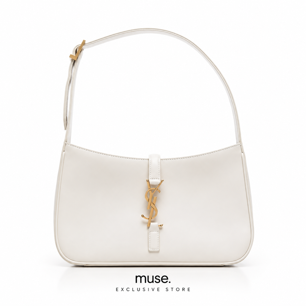 Borsa hobo bianca 23cm