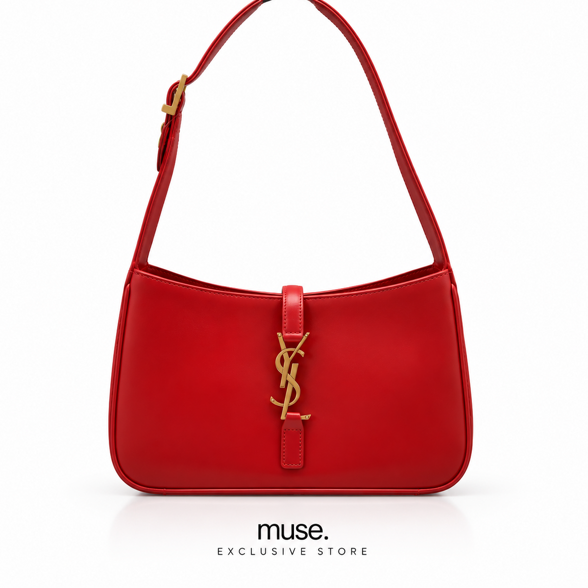 Borsa hobo rossa 23cm