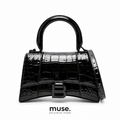 Borsa bale croc total black