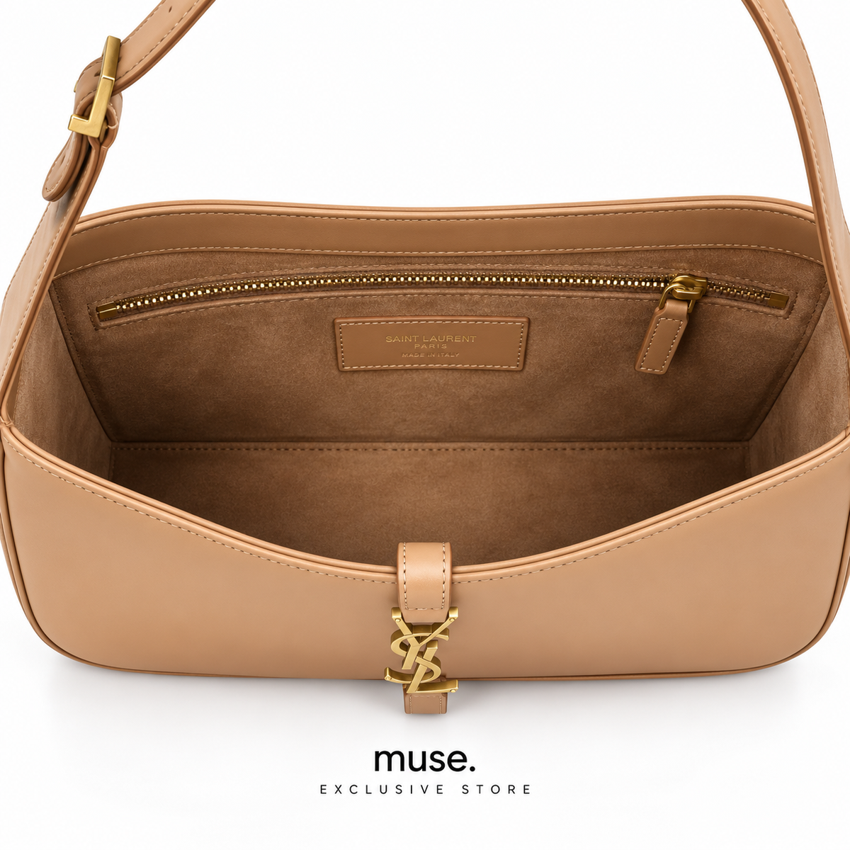 Borsa hobo beige 23cm