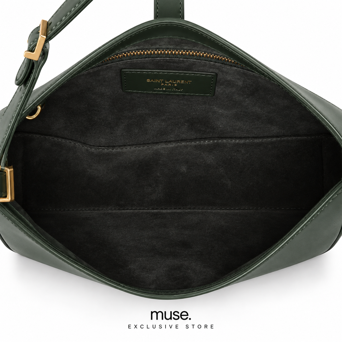 Borsa hobo verde 23cm