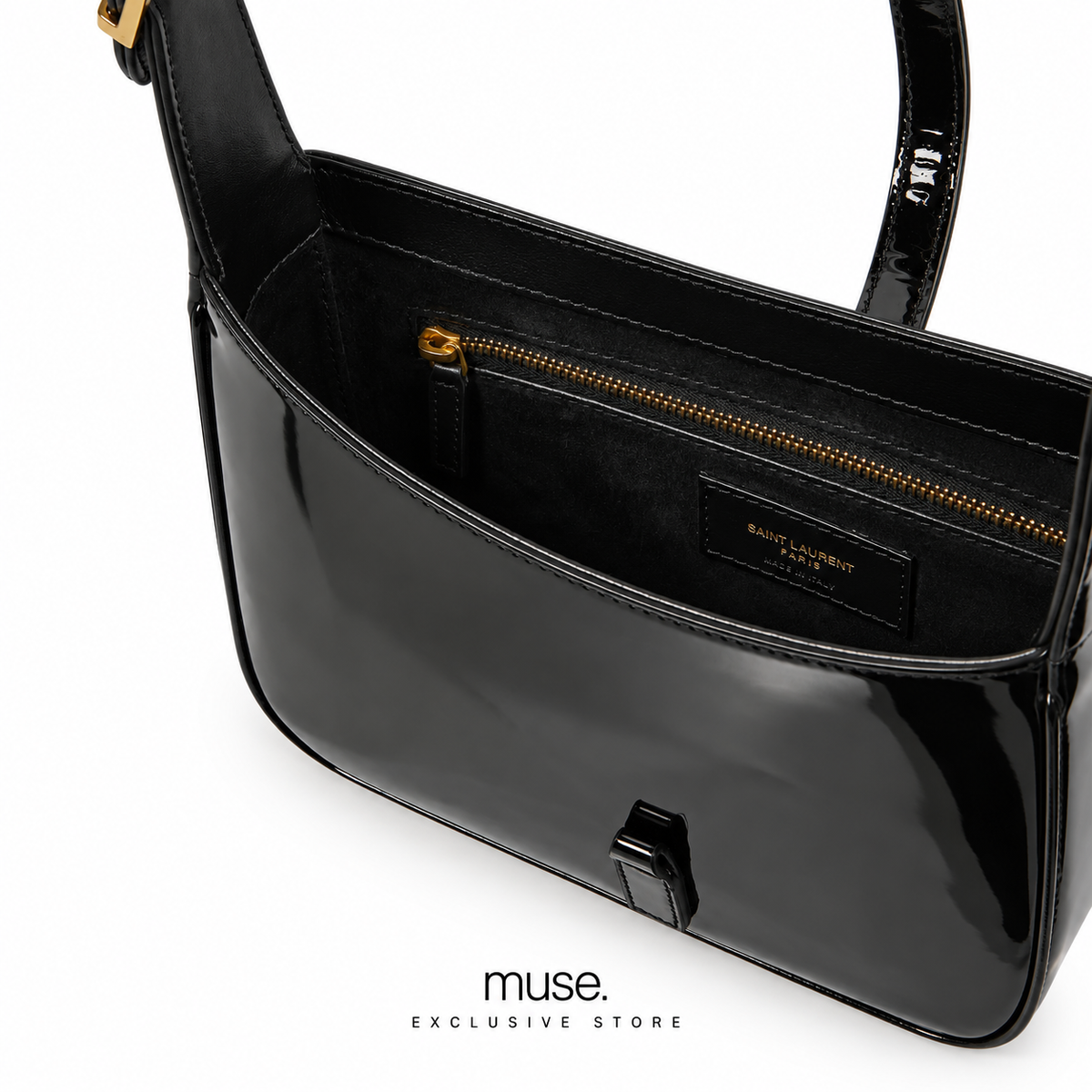 Borsa hobo vernice 23cm