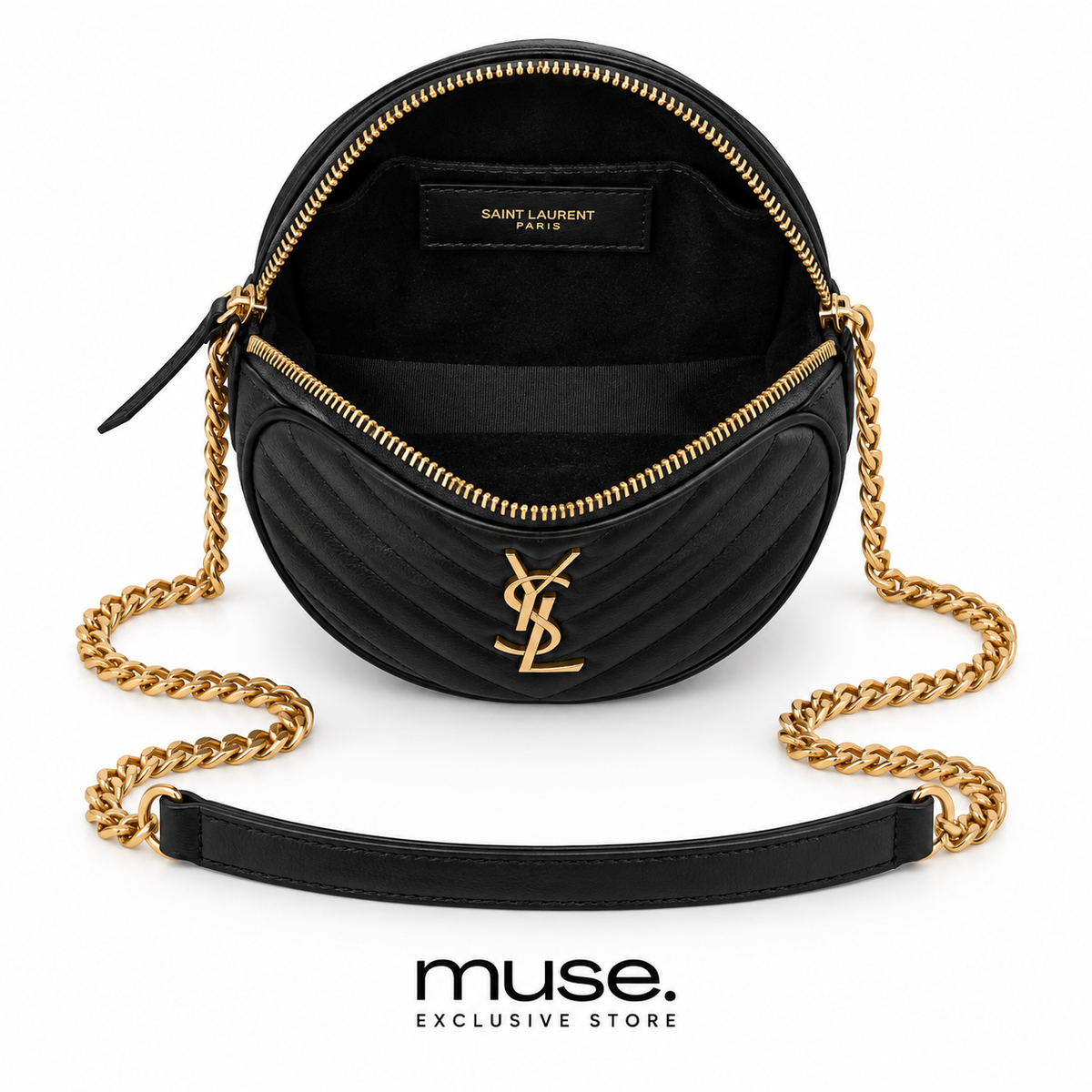 Borsa laury round nera oro