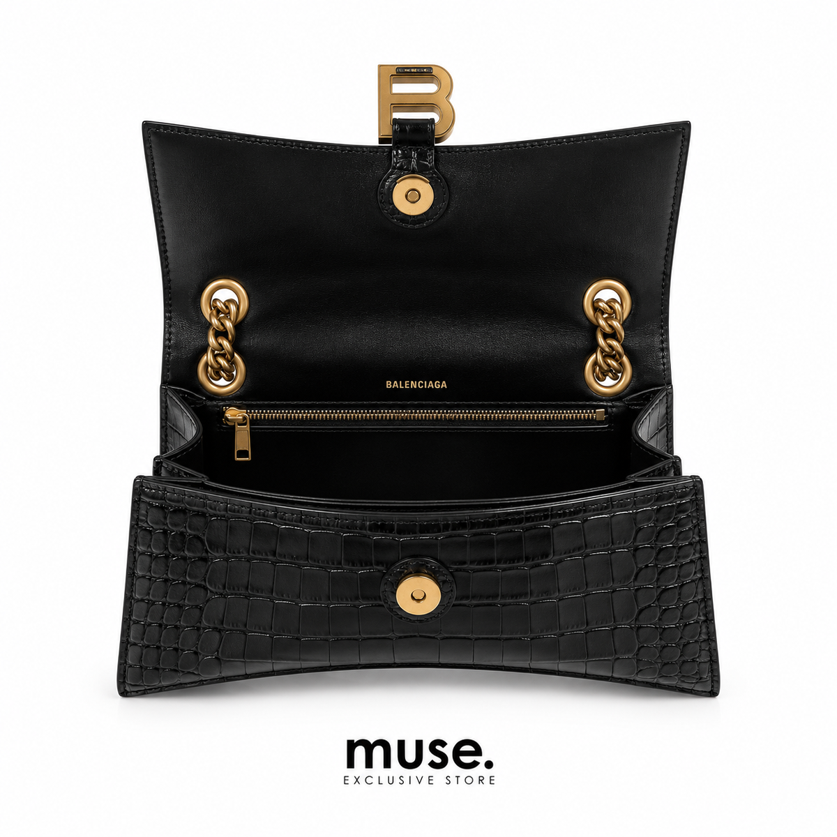 Borsa bale croc oro